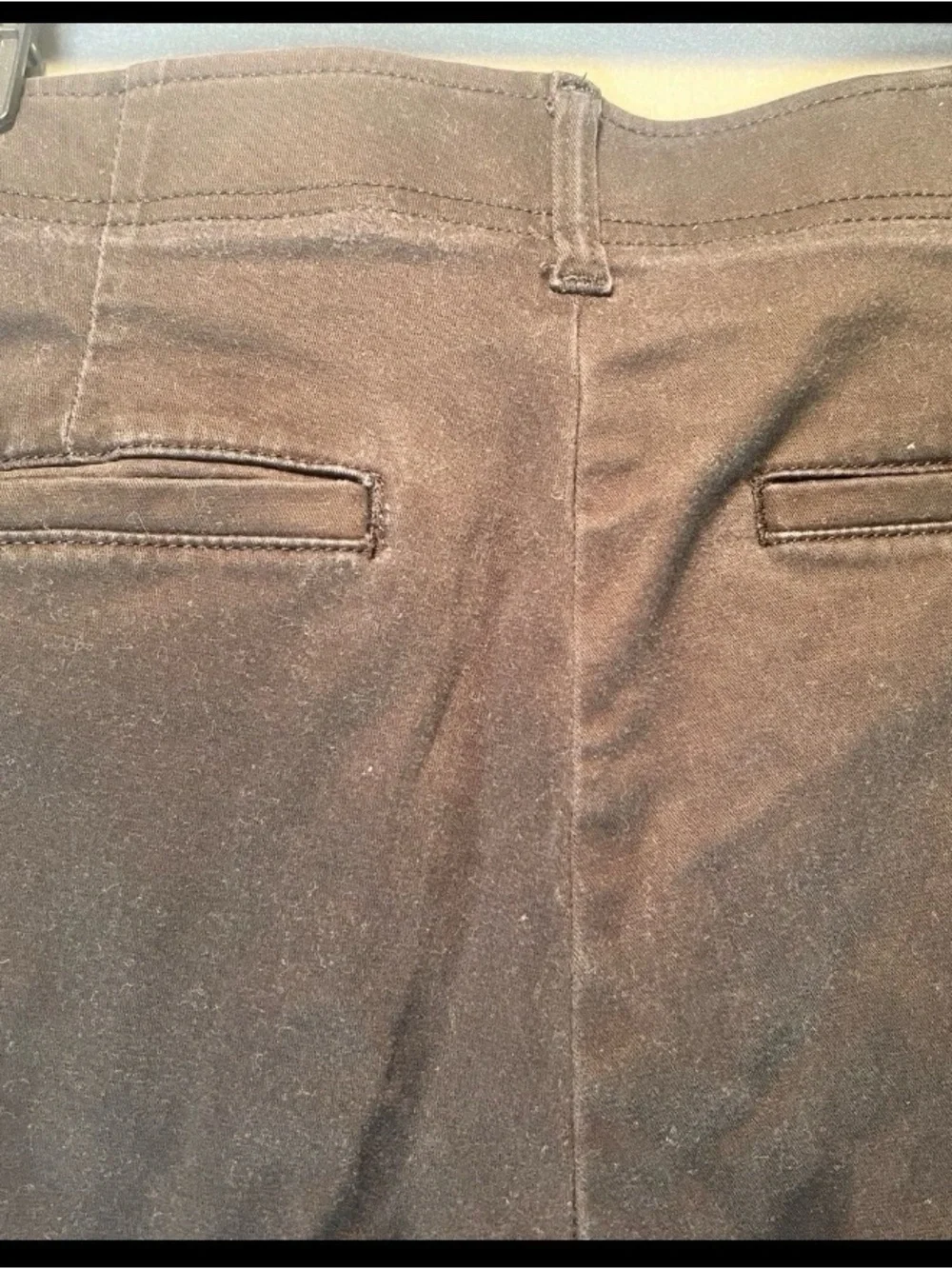Lee Slim Fit Mens Black Twill Pants Chino's 32x32 Stretch Waist Soft Casual